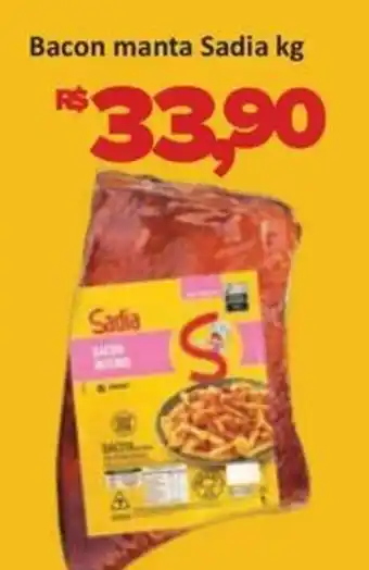 Supermercados Savegnago Bacon manta Sadia oferta