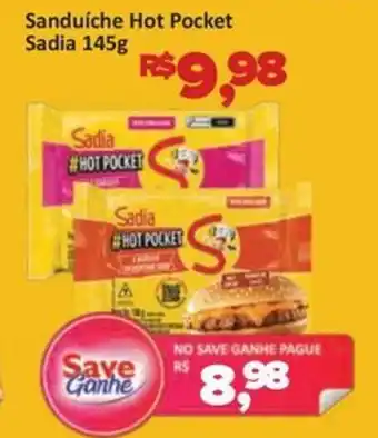 Supermercados Savegnago Sanduíche Hot Pocket Sadia oferta
