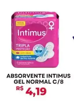 Alvorada Supermercados Absorvente intimus gel normal oferta