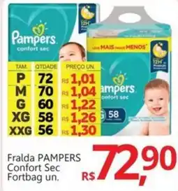Supermercados Koch Fralda PAMPERS Confort Sec Fortbag un. oferta