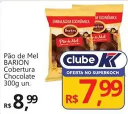 Supermercados Koch Pão de Mel BARION Cobertura Chocolate oferta