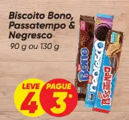 Dia Biscoito Bono, Passatempo & Negresco oferta