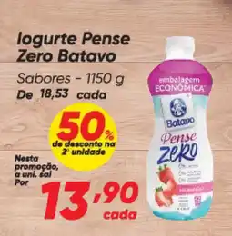 Dia logurte Pense Zero Batavo Sabores oferta