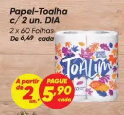 Dia Papel-Toalha c/2 un. DIA oferta