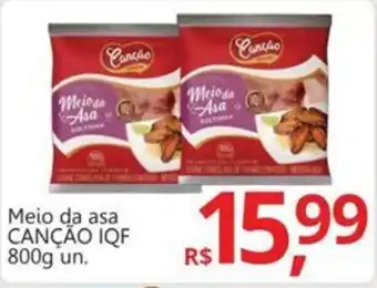 Supermercados Koch Meio da asa CANÇÃO IQF oferta