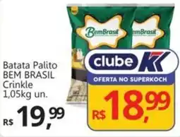 Supermercados Koch Batata Palito BEM BRASIL Crinkle oferta