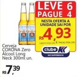 Supermercados Koch Cerveja CORONA Zero Álcool Long Neck oferta