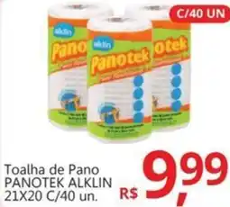 Supermercados Koch Toalha de Pano PANOTEK Toalha de Pano PANOTEK ALKLIN 21X20 C/40 un. R$ oferta