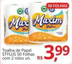 Supermercados Koch Toalha de Papel STYLUS 50 Folhas com 2 rolos un. oferta