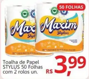 Supermercados Koch Toalha de Papel STYLUS 50 Folhas com 2 rolos un. oferta