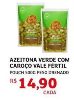 Assaí Atacadista Azeitona verde com caroço vale fértil oferta