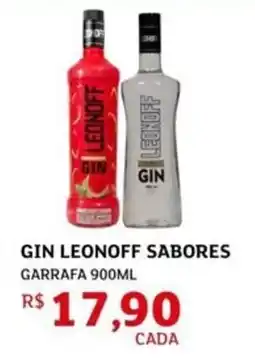 Assaí Atacadista Gin leonoff sabores garrafa oferta