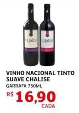 Assaí Atacadista Vinho nacional tinto suave chalise garrafa oferta