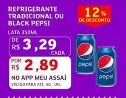 Assaí Atacadista Refrigerante tradicional ou black pepsi oferta