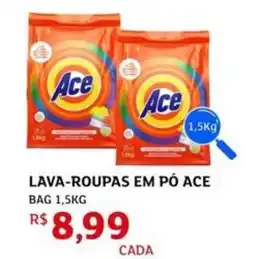 Assaí Atacadista Lava-roupas em pó ace oferta