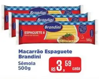 Supermercados Mateus Macarrão Espaguete Brandini oferta
