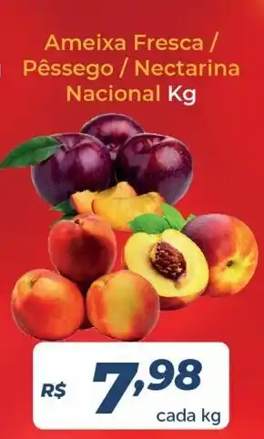 Ameixa Fresca/ Pessego/ Nectarina nacional 1kg