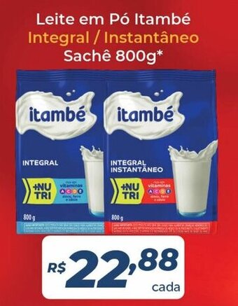 Atakarejo Leite em po Itambe integral / Instantaneo sache 800g oferta