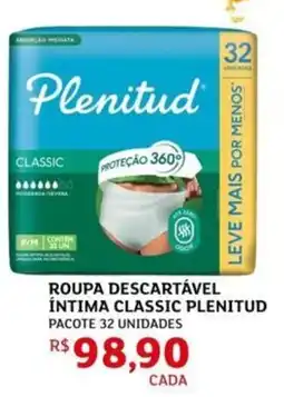Assaí Atacadista Roupa descartável íntima classic plenitud oferta