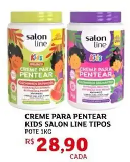 Assaí Atacadista Creme para pentear kids salon line tipos pote oferta