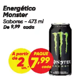 Dia Energético Monster Sabores oferta