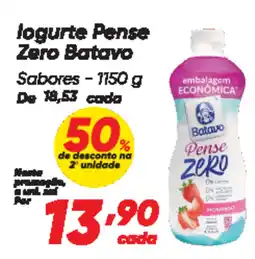 Dia logurte Pense Zero Batavo oferta