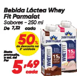 Dia Bebida Láctea Whey Fit Parmalat Sabores oferta
