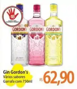 Atacadão Gin Gordon's Vários sabores Garrafa oferta