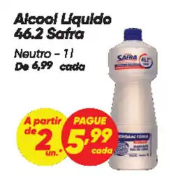 Dia Alcool Liquido 46.2 Safra Neutro oferta