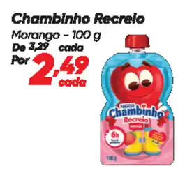 Dia Chambinho Recreio Morango oferta