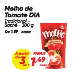 Dia Molho de Tomate DIA oferta
