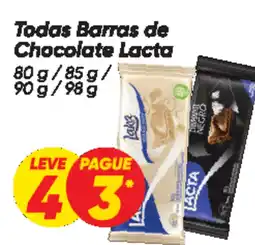 Dia Todas Barras de Chocolate Lacta oferta