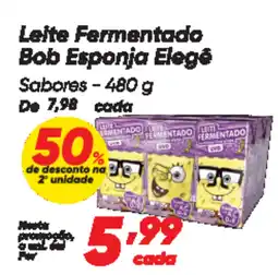 Dia Leite Fermentado Bob Esponja Elegê Sabores oferta