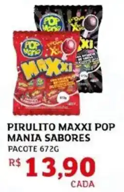 Assaí Atacadista Pirulito maxxi pop mania sabores pacote oferta