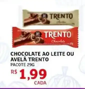 Chocolate ao leite ou avelā trento