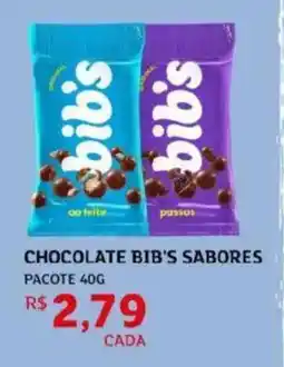 Assaí Atacadista Chocolate bib's sabores pacote oferta