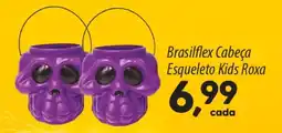 Asun Brasilflex Cabeça Esqueleto Kids Roxa oferta