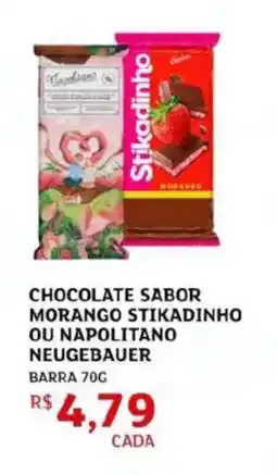 Assaí Atacadista Chocolate sabor morango stikadinho ou napolitano neugebauer oferta