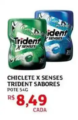 Assaí Atacadista Chiclete x senses trident sabores pote oferta