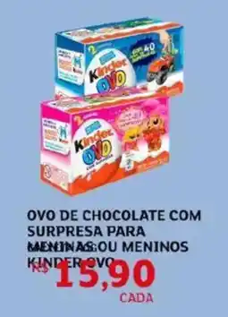 Assaí Atacadista Ovo de chocolate com surpresa para meninas ou meninos kinder ovo oferta