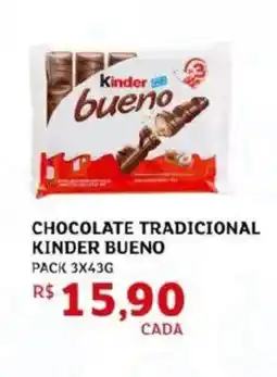 Assaí Atacadista Chocolate tradicional kinder bueno oferta