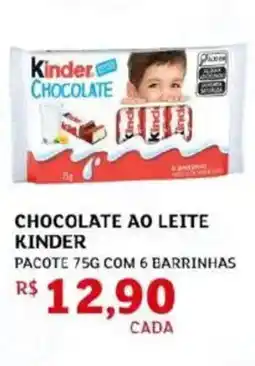 Assaí Atacadista Chocolate ao leite kinder oferta