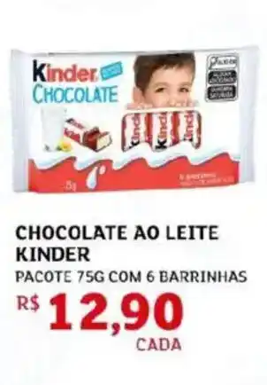 Assaí Atacadista Chocolate ao leite kinder oferta