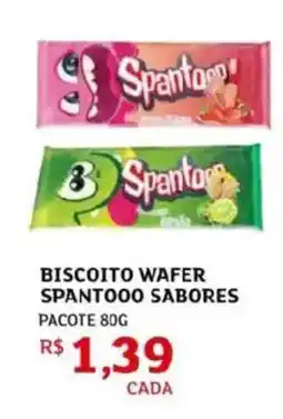 Assaí Atacadista Biscoito wafer spantooo sabores oferta