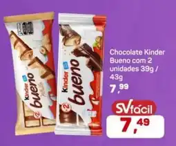 Supermercados São Vicente Chocolate Kinder Bueno oferta