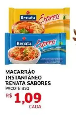 Assaí Atacadista Macarrão instantâneo renata sabores pacote oferta