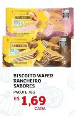 Assaí Atacadista Biscoito wafer rancheiro sabores oferta