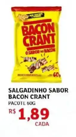 Assaí Atacadista Salgadinho sabor bacon crant pacote oferta