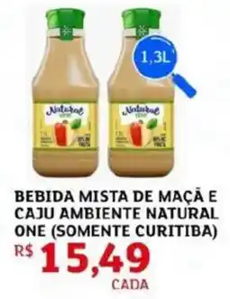 Assaí Atacadista Bebida mista de maçã e caju ambiente natural one (somente curitiba) oferta