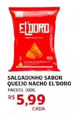 Assaí Atacadista Salgadinho sabor queijo nacho el'doro oferta
